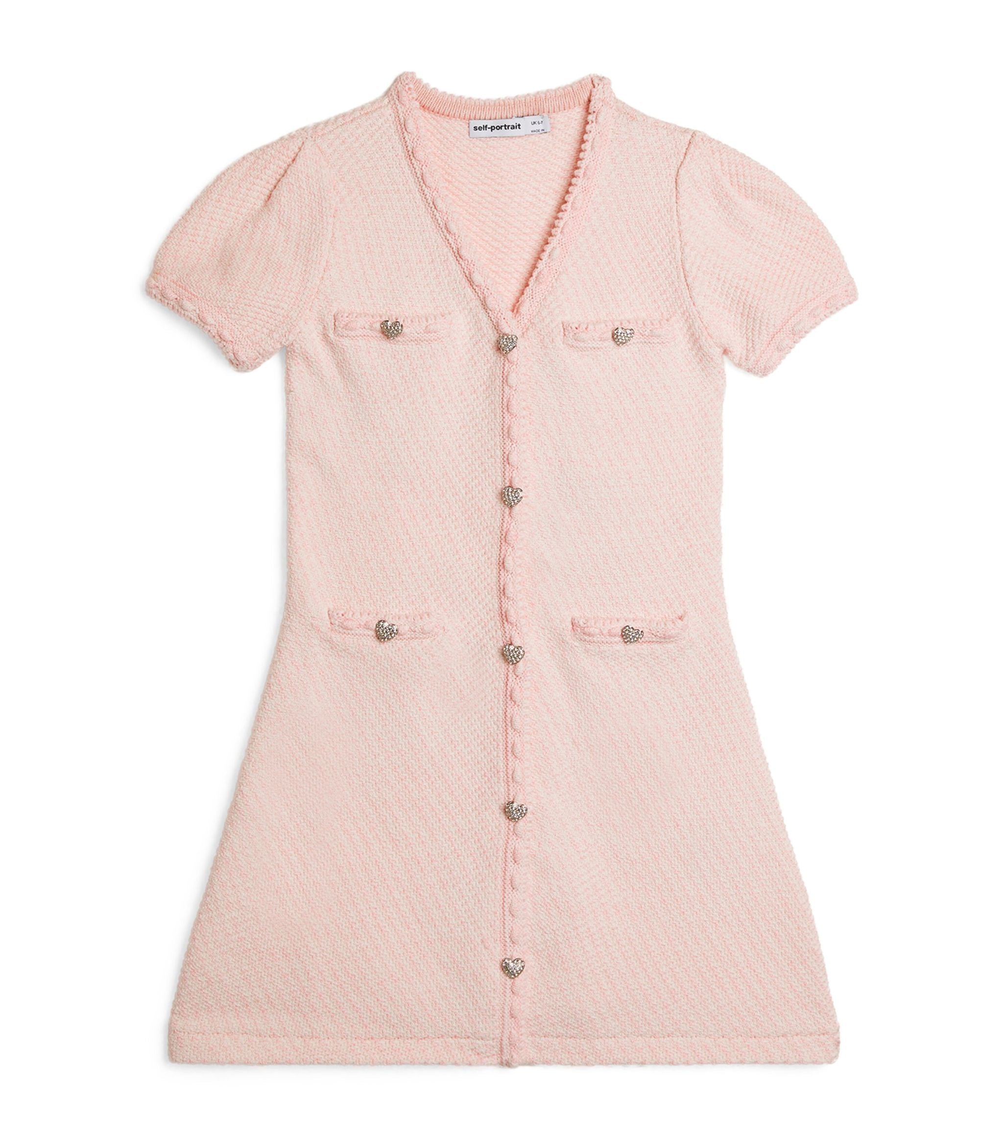 Love-Heart Button Dress (3-12 Years) GOODS Harrods   