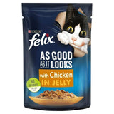 Felix As Good As It Looks Cat Food Pouch Chicken 100g - McGrocer