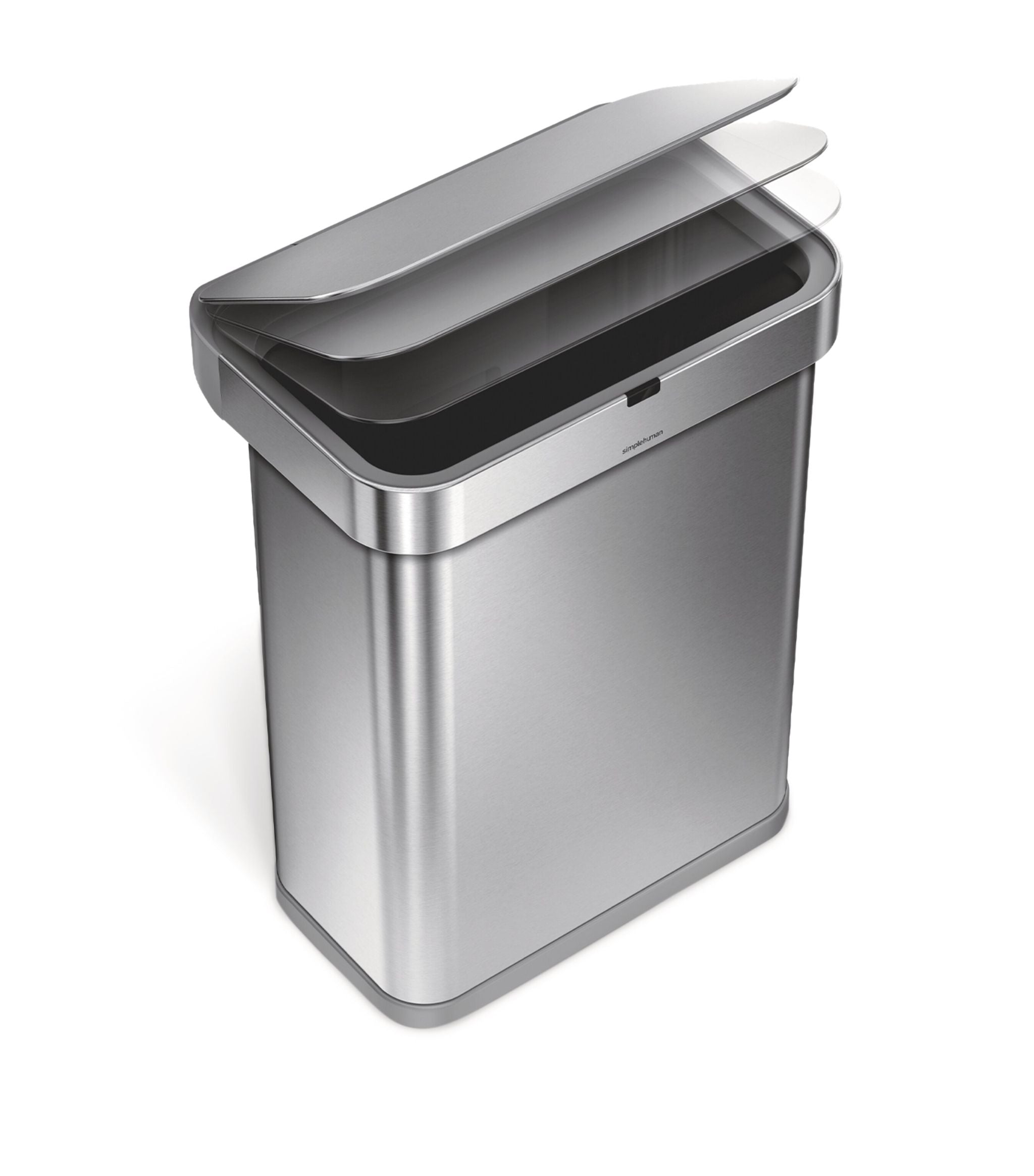 Stainless Steel Voice and Motion Control Sensor Bin (58L) GOODS Harrods   