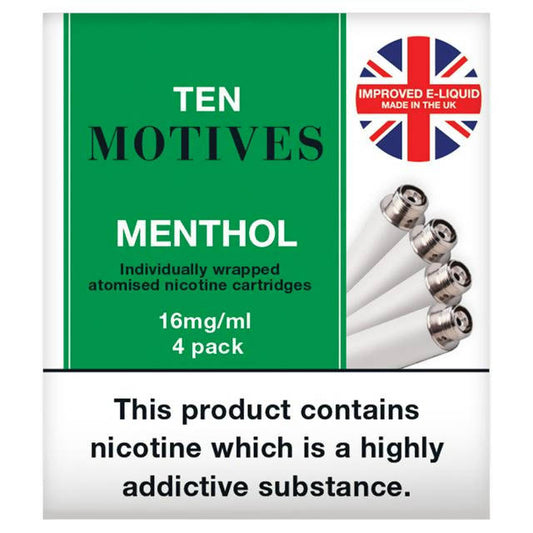 Ten Motives Electronic Cigarette Menthol Refill x4 - McGrocer