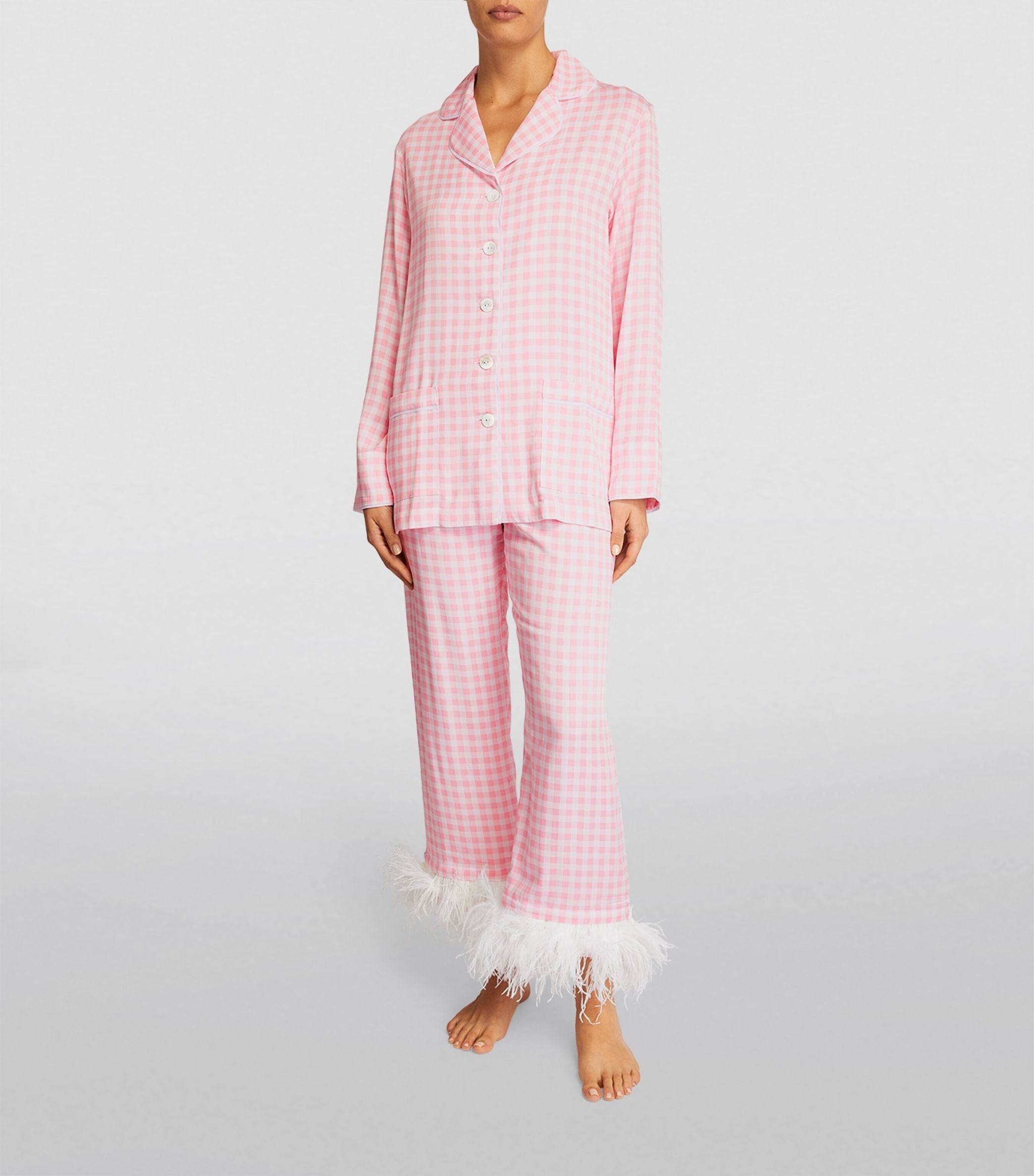 Gingham Party Pyjama Set GOODS Harrods   