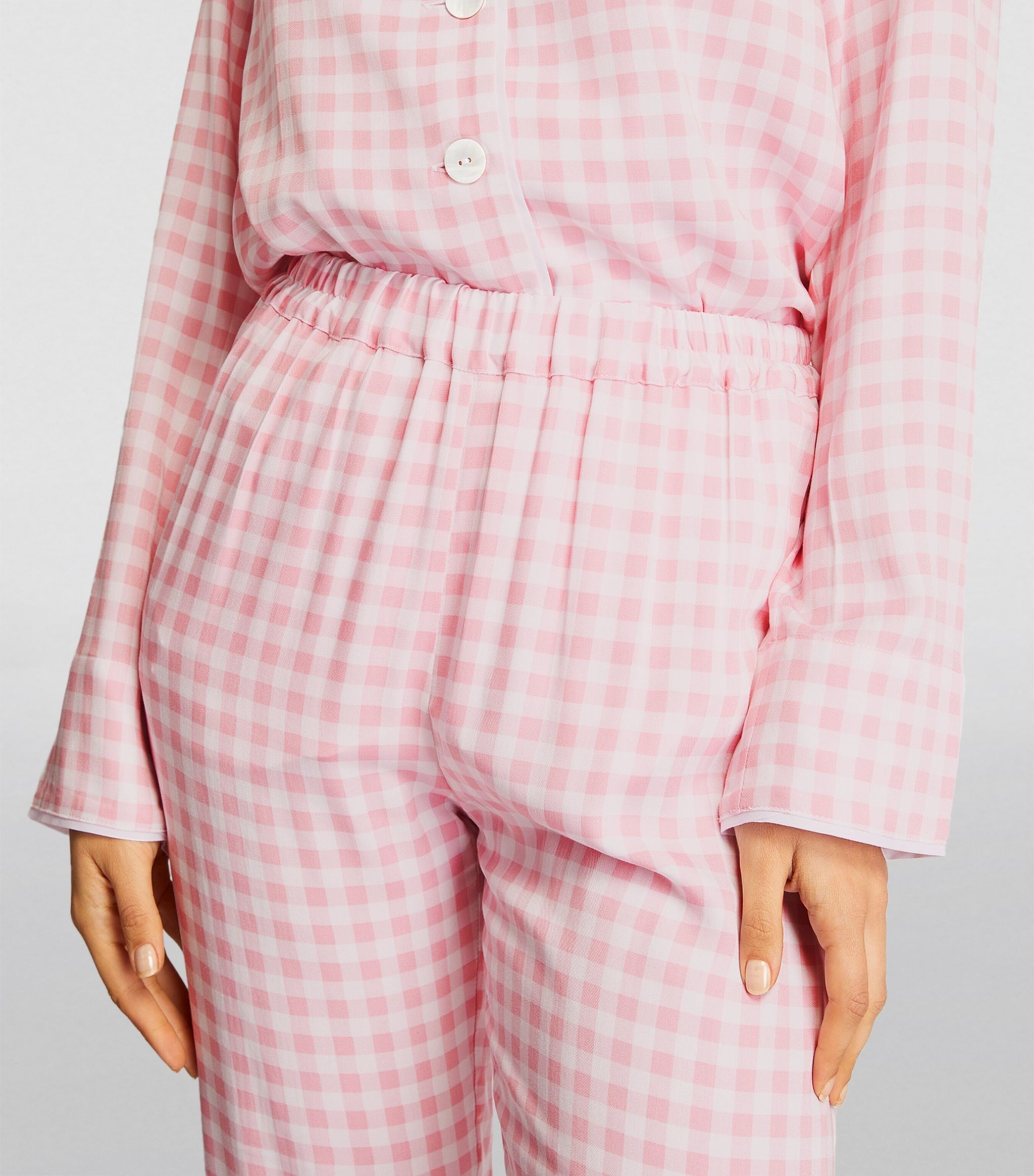 Gingham Party Pyjama Set GOODS Harrods   