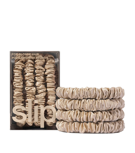 Pure Silk Skinny Scrunchies (Set of 4) GOODS Harrods   