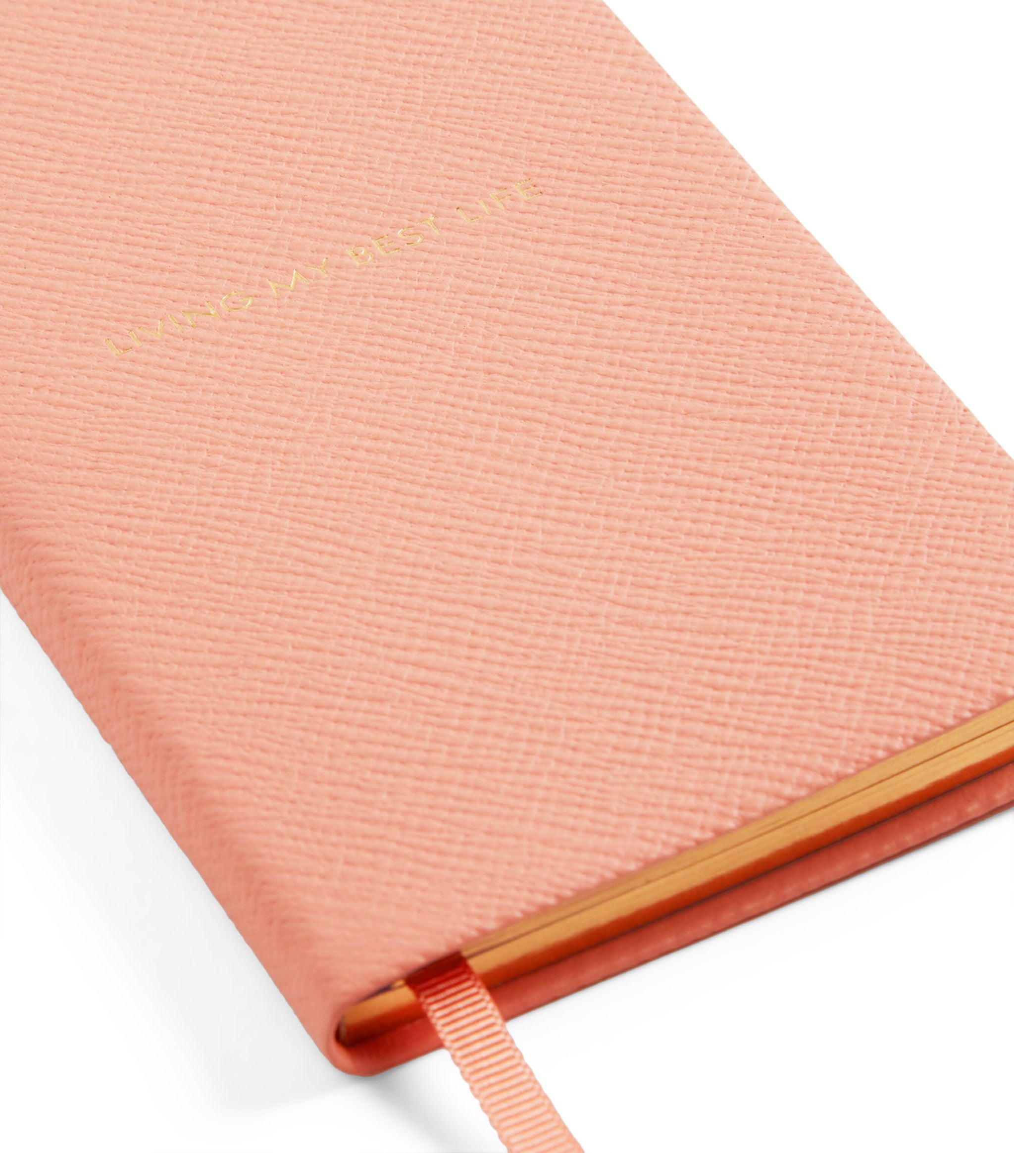 Panama Living My Best Life textured-leather notebook