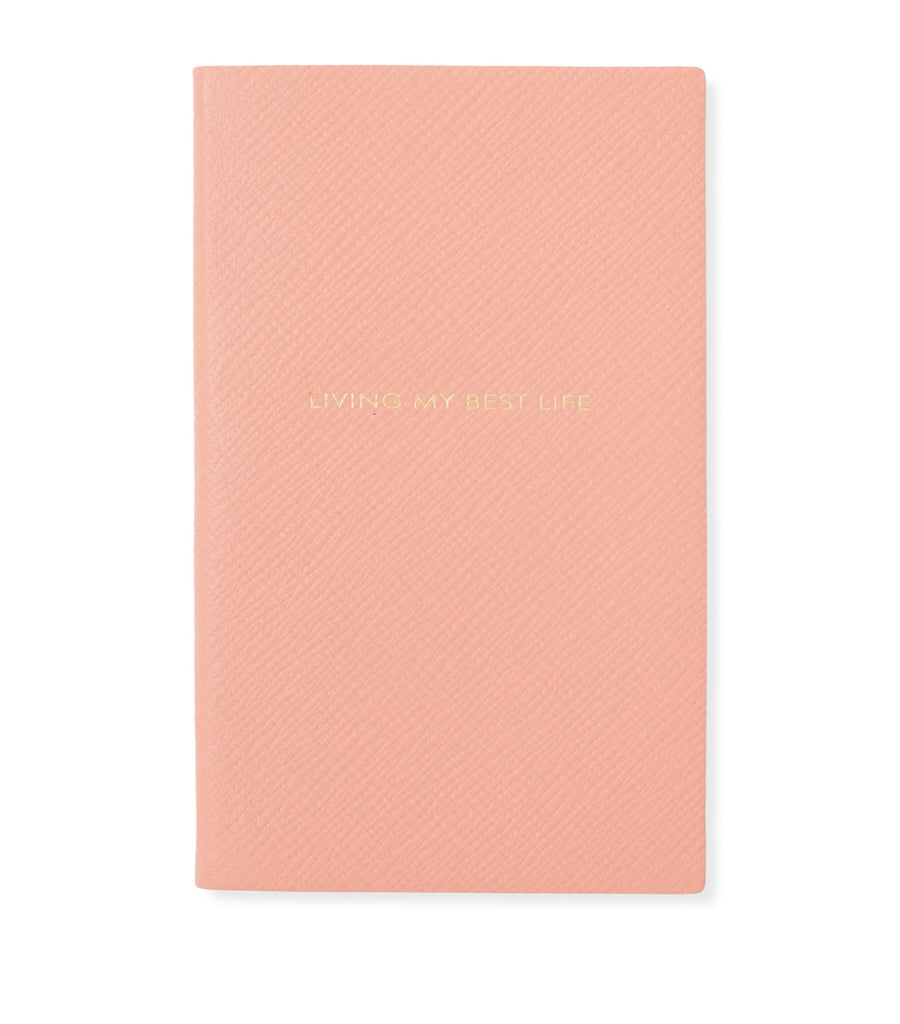 Leather Living My Best Life Panama Notebook