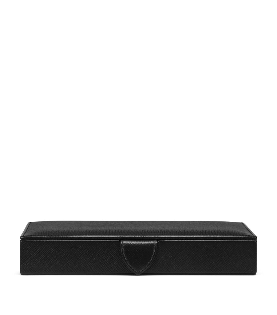 Leather Panama Cufflink Box