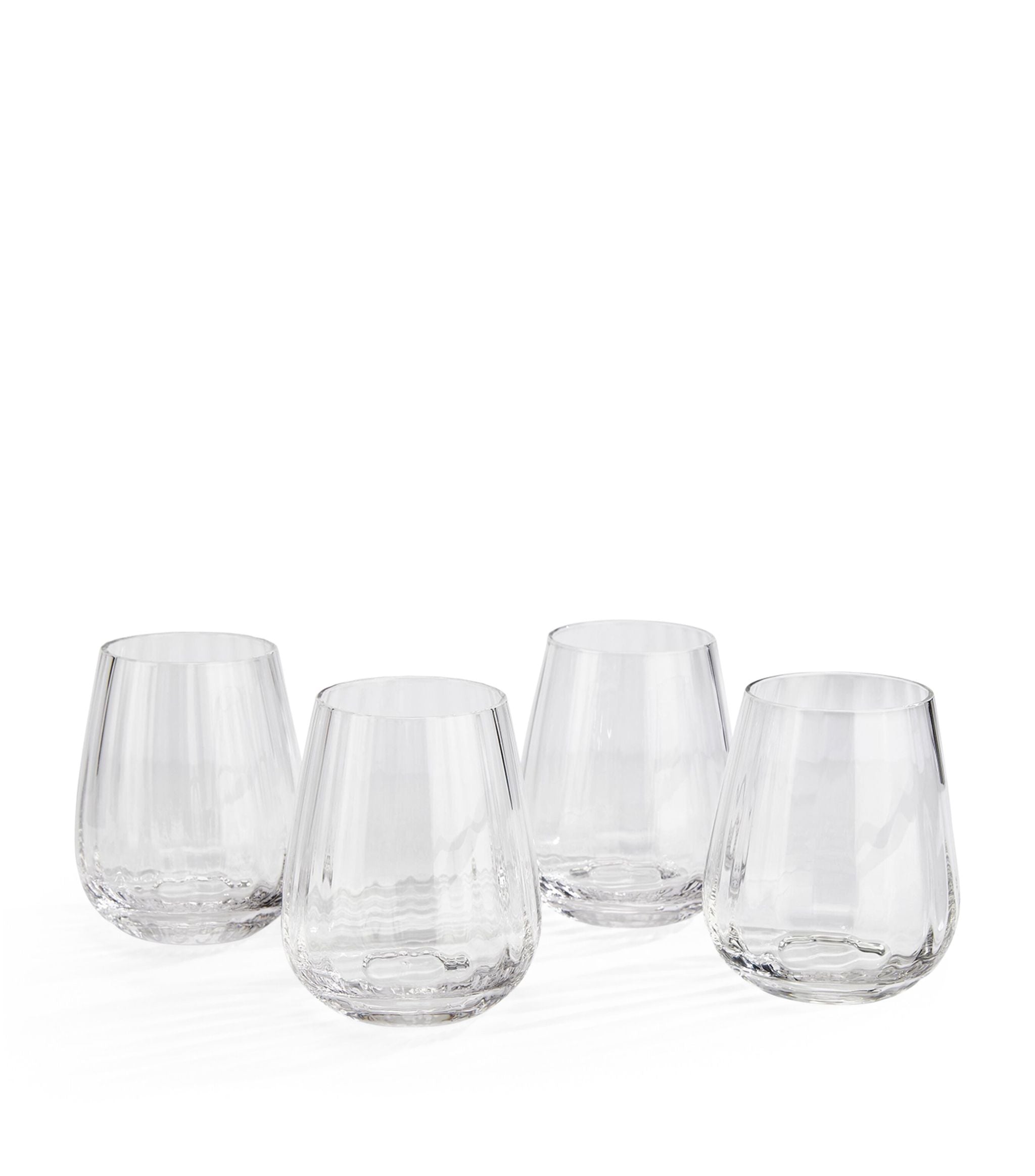 Pembroke Stemless White Wine Glasses (Set of 4) GOODS Harrods   