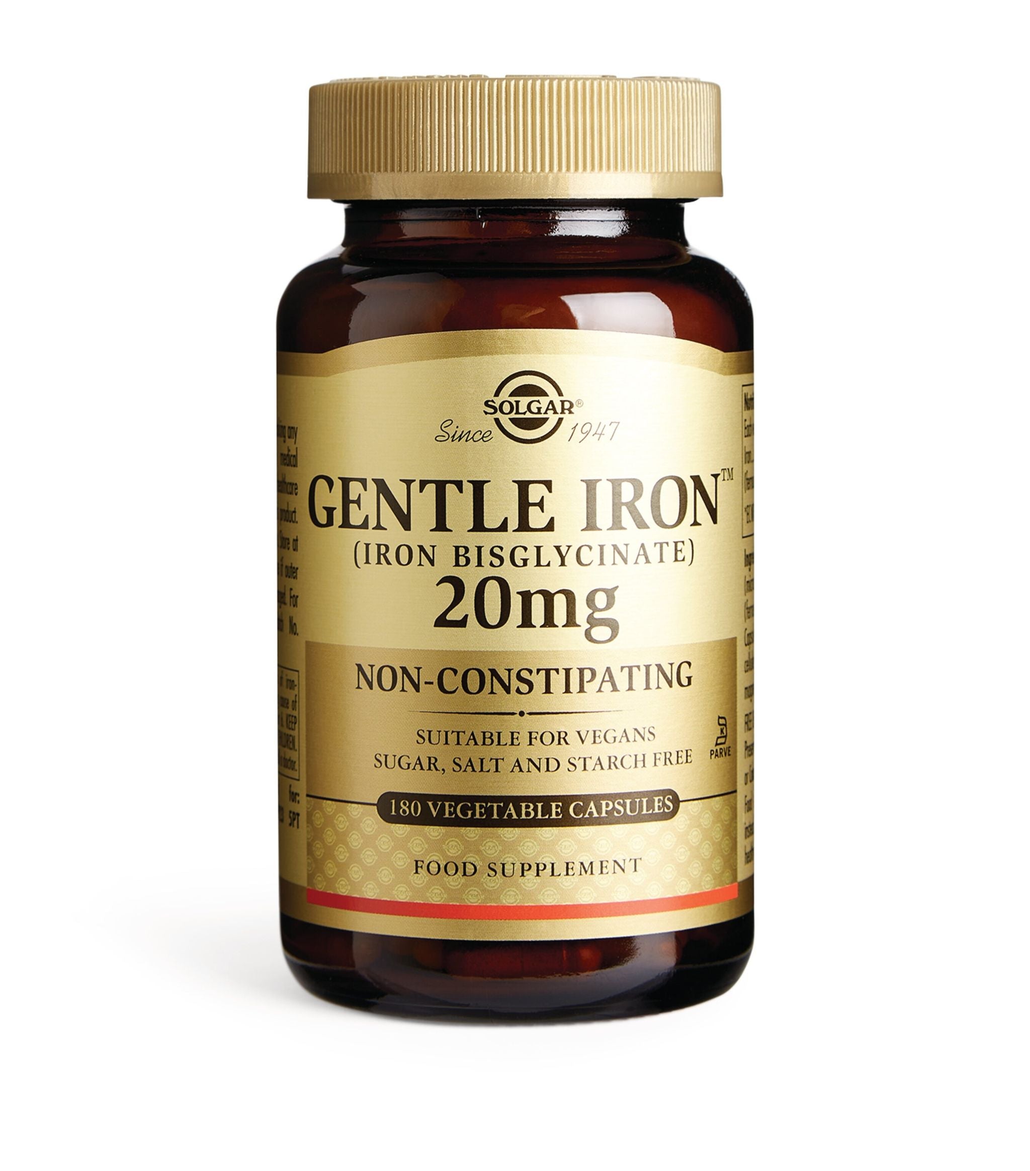 Gentle Iron (Iron Bisglycinate) 20mg (180 Capsules) GOODS Harrods   