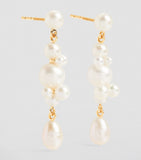 Yellow Gold and Pearl Petite Splash Earrings GOODS Harrods   