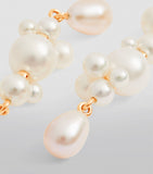 Yellow Gold and Pearl Petite Splash Earrings GOODS Harrods   