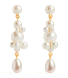 Yellow Gold and Pearl Petite Splash Earrings GOODS Harrods   