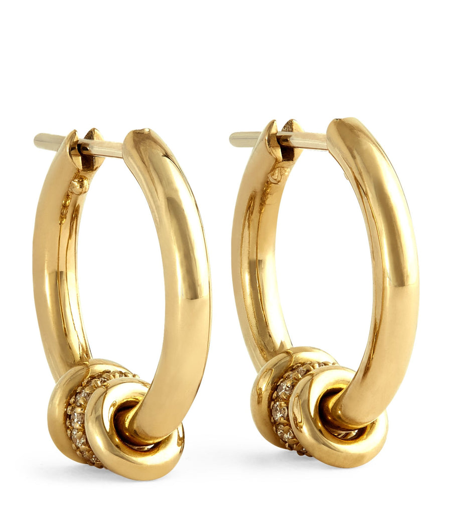 Yellow Gold and Diamond Ara Earrings