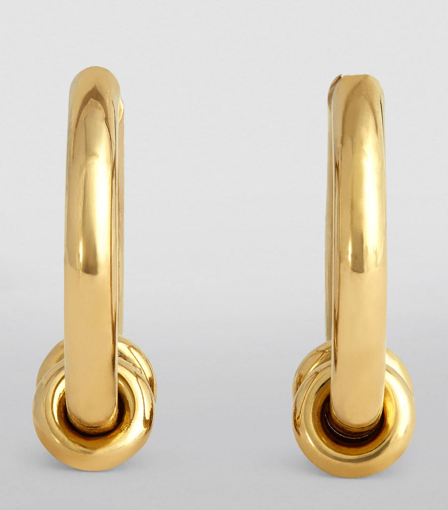 Yellow Gold and Diamond Ara Earrings