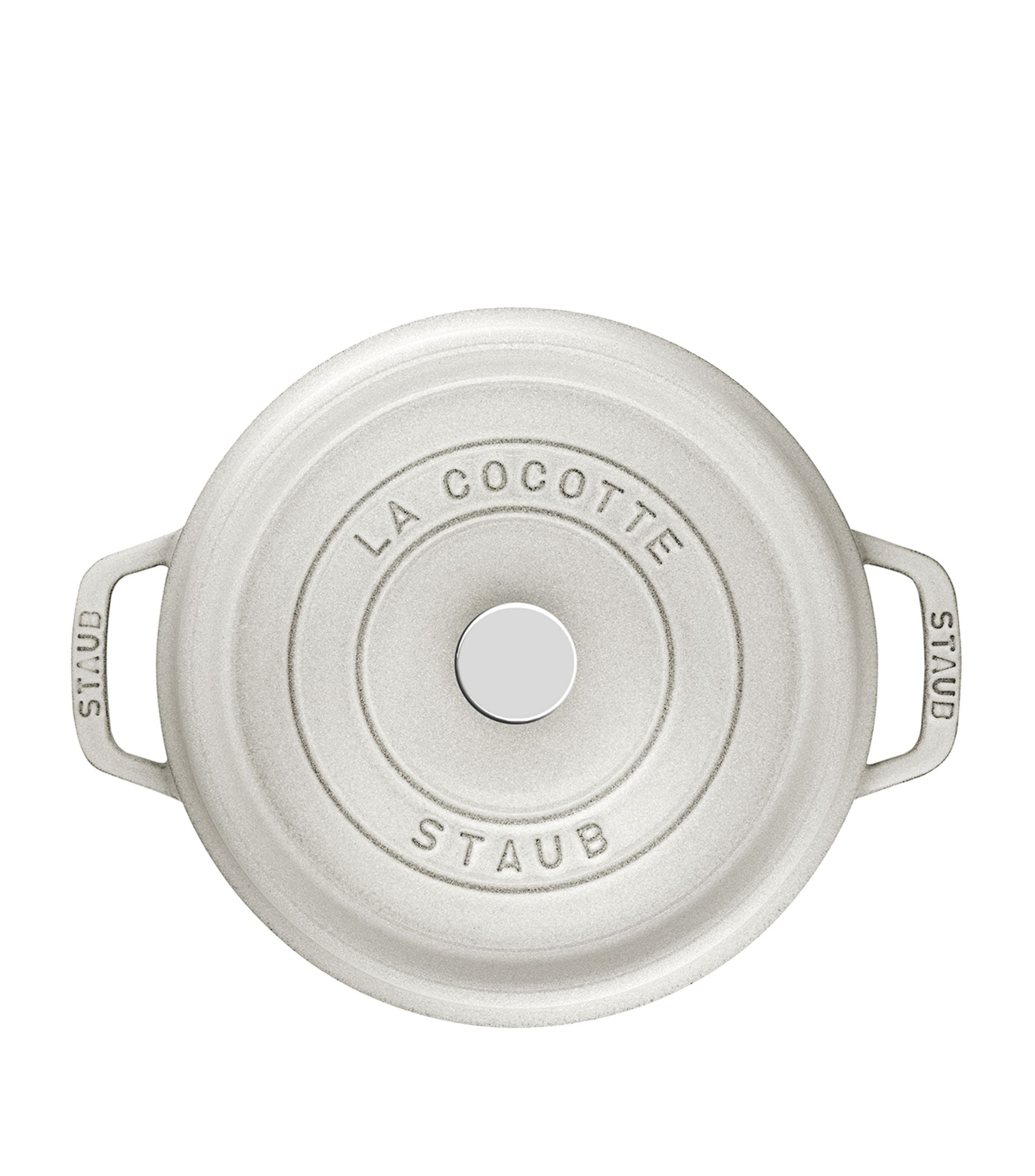 STAUB 28CM ROUND COCOTTE TRUFFLE GOODS Harrods   