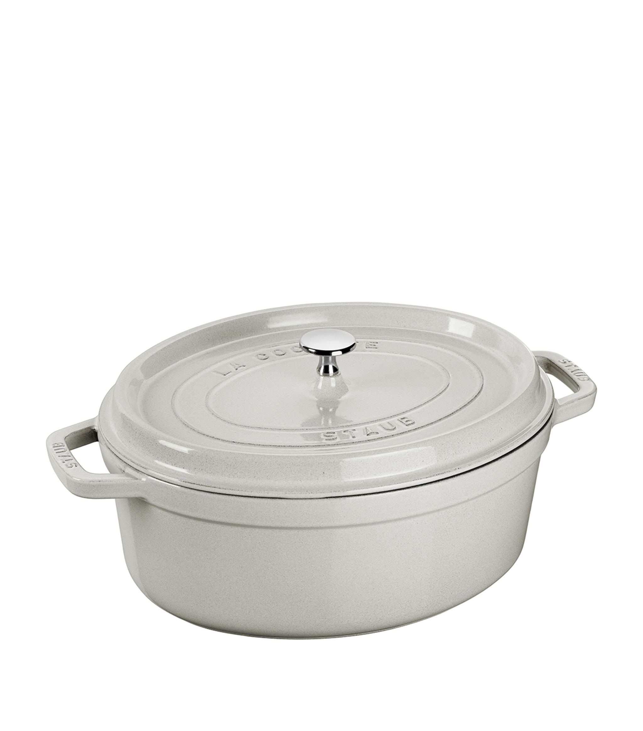 STAUB 31CM OVAL COCOTTE TRUFFLE GOODS Harrods   