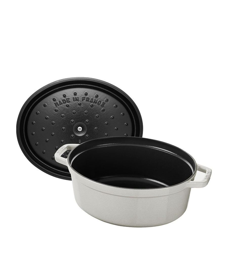 STAUB 31CM OVAL COCOTTE TRUFFLE