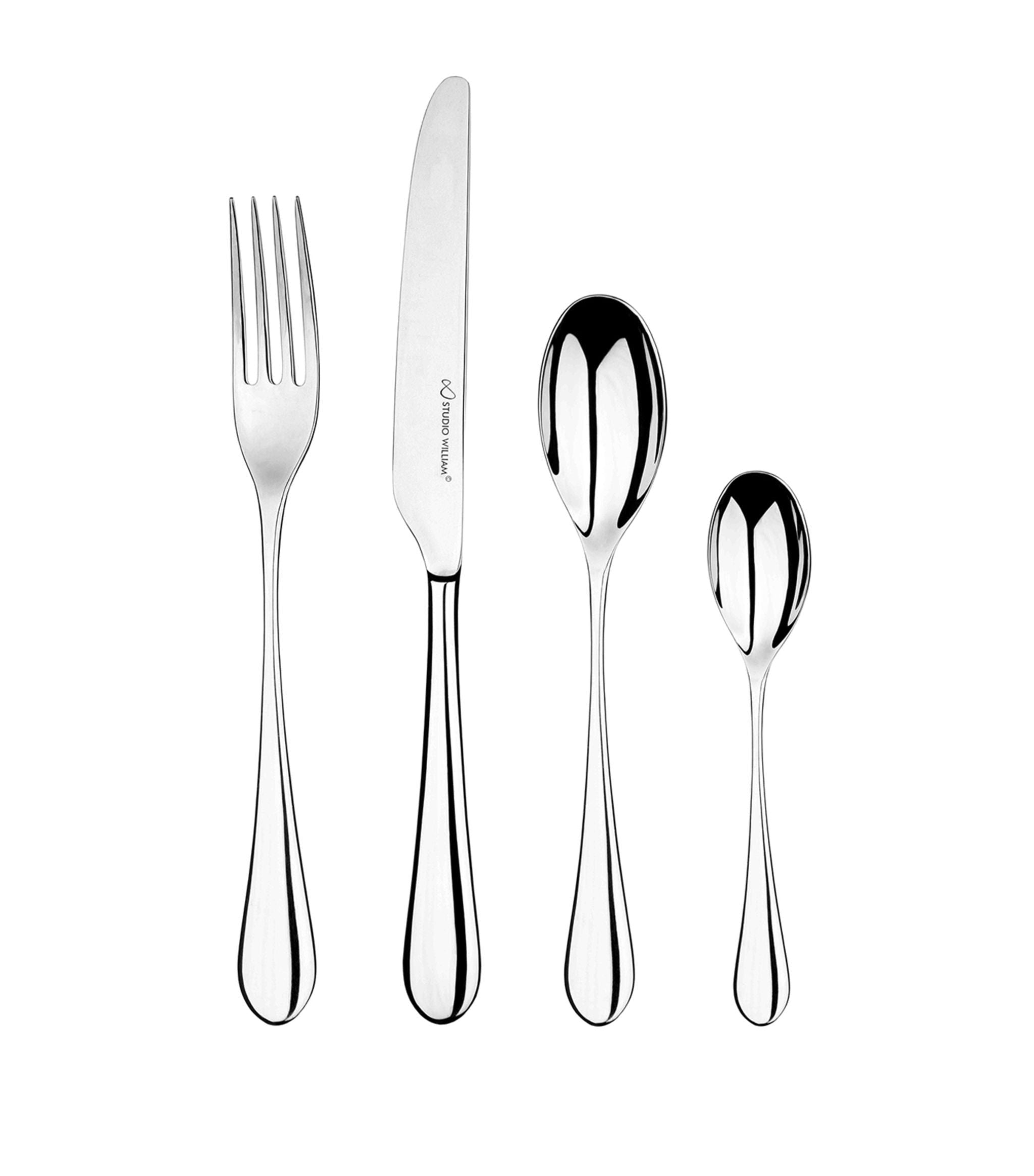 Mulberry Mirror 24-Piece Cutlery Set GOODS Harrods   