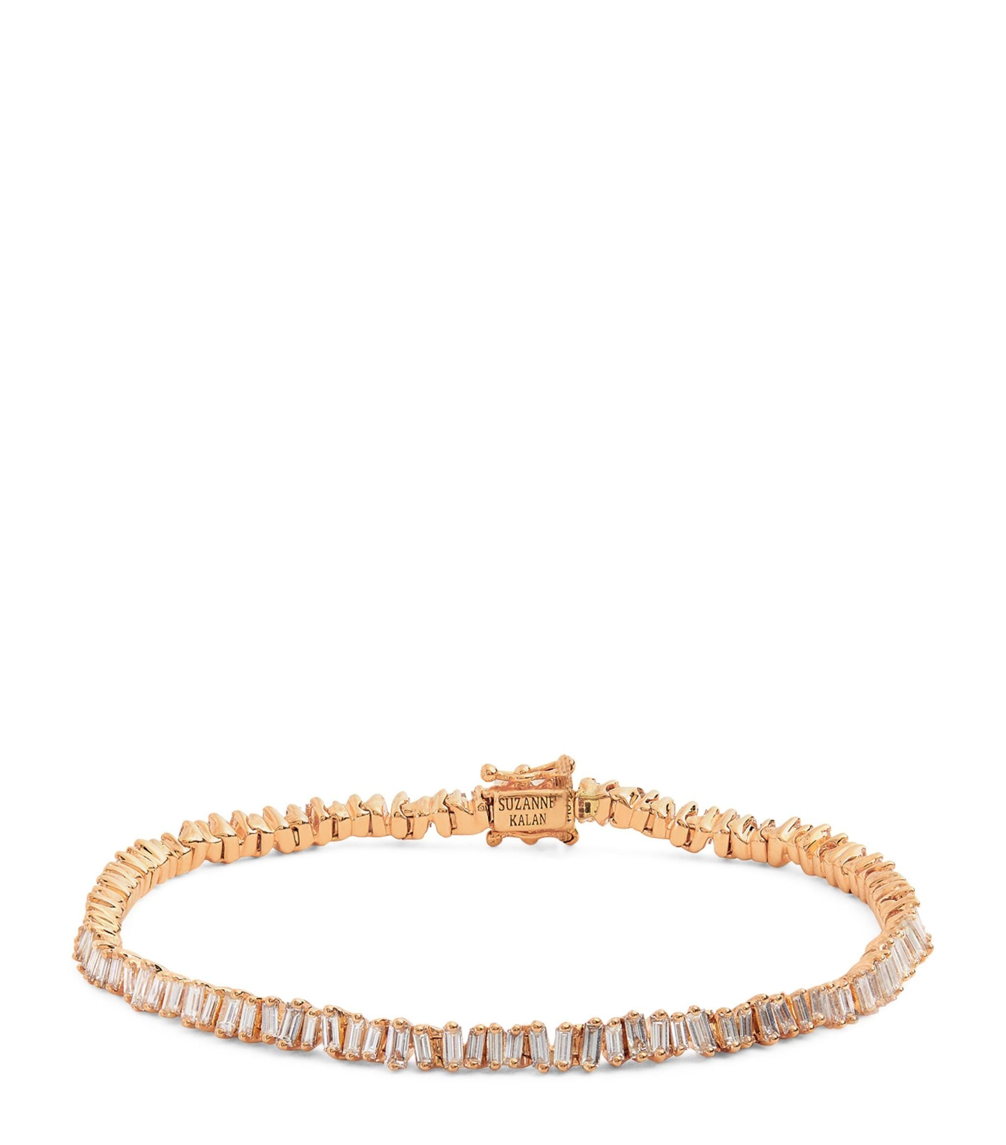 Rose Gold and White Diamond Fireworks Bracelet GOODS Harrods   