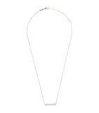 White Gold and Diamond Classic Bar Necklace GOODS Harrods   