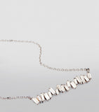 White Gold and Diamond Classic Bar Necklace GOODS Harrods   