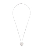 White Gold and Diamond Heart Pendant Necklace GOODS Harrods   