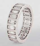 White Gold and White Diamond Inlay Ring GOODS Harrods   