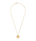 Yellow Gold and Diamond Heart Pendant Necklace GOODS Harrods   