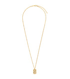 Yellow Gold and Diamond Inlay Necklace GOODS Harrods   