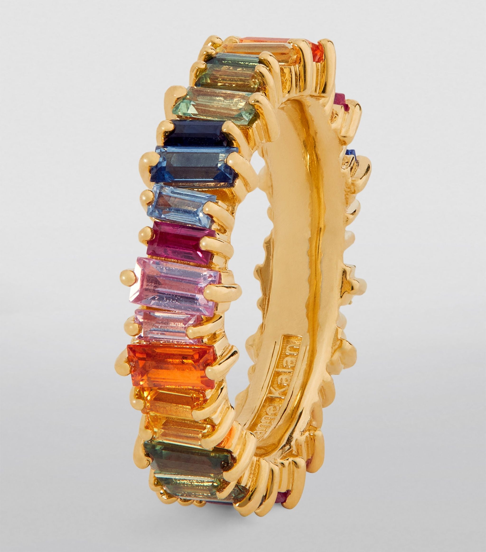 Yellow Gold and Rainbow Sapphire Fireworks Eternity Ring GOODS Harrods   