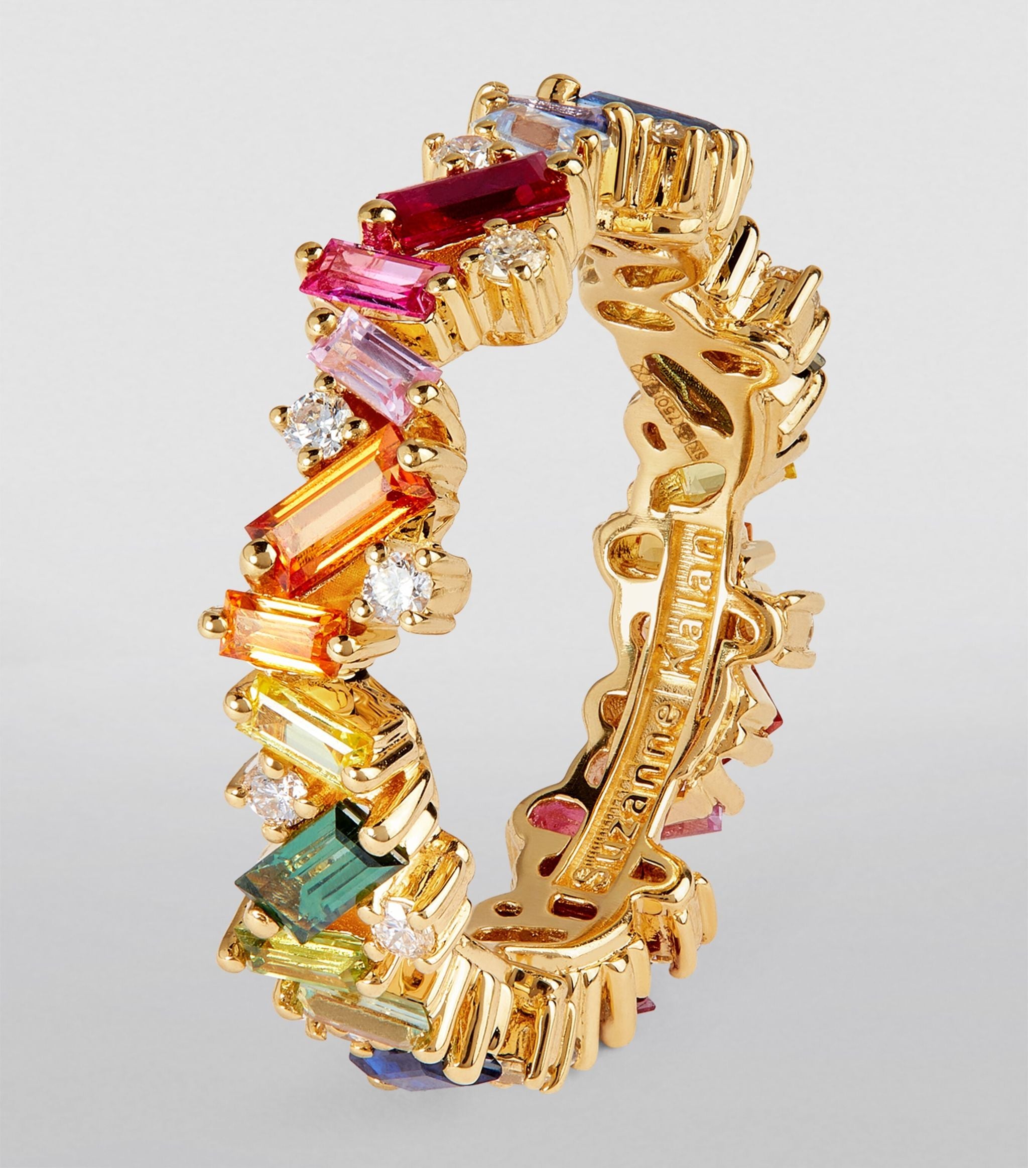 Yellow Gold, Diamond and Rainbow Sapphire Frenzy Ring GOODS Harrods   