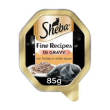Sheba Fine Recipes Adult Wet Cat Food Tray Turkey in Gravy 85g - McGrocer