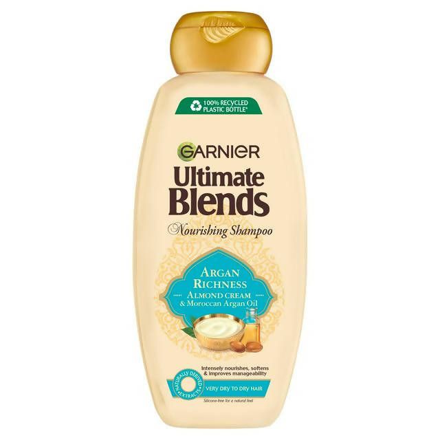 Garnier Ultimate Blends Argan Oil & Almond Cream Dry Hair Shampoo 360ml hair Sainsburys   