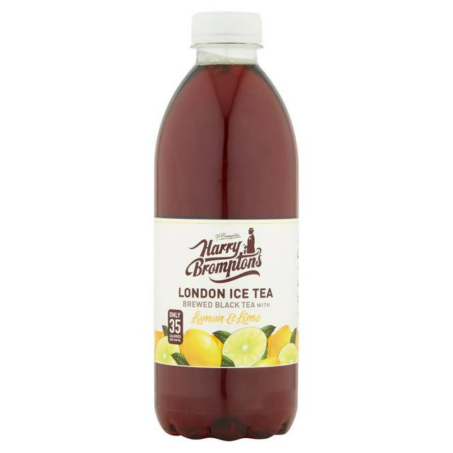 Harry Brompton's London Ice Tea Brewed Black Tea with Lemon & Lime 1L Adult soft drinks Sainsburys   