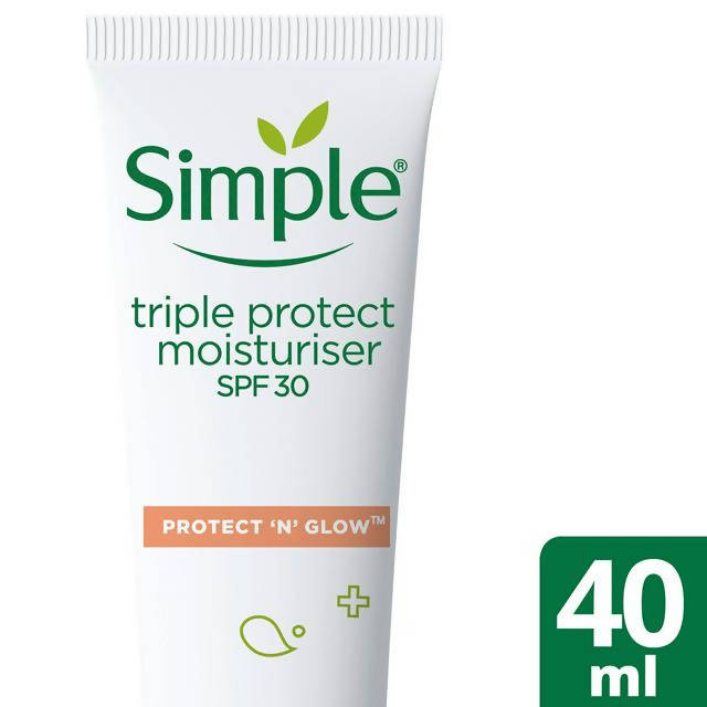 Simple Protect 'N' Glow Triple Protect Moisturiser SPF 30 40ml All Sainsburys   