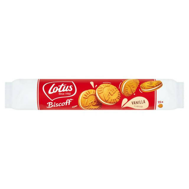 Lotus Biscoff Sandwich Vanilla Cream 150g Luxury & continental Sainsburys   