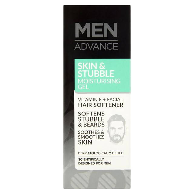 Men Advance Skin & Stubble Moisturising Gel 50ml skincare Sainsburys   