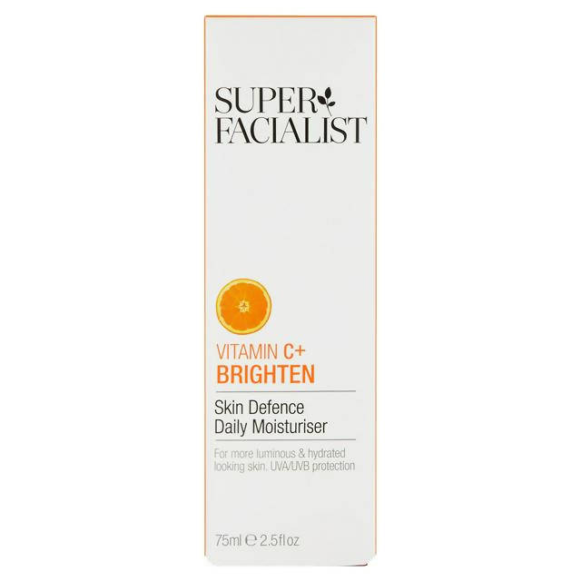 Super Facialist Vitamin C + Brighten Skin Defence Daily Moisturiser 75ml All Sainsburys   