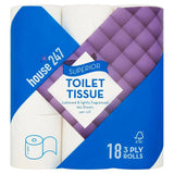 House 247 Superior Toilet Tissue 3 Ply 18 Rolls essentials Sainsburys   