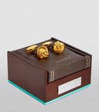 Gold-Plated Silver Knot Cufflinks GOODS Harrods   