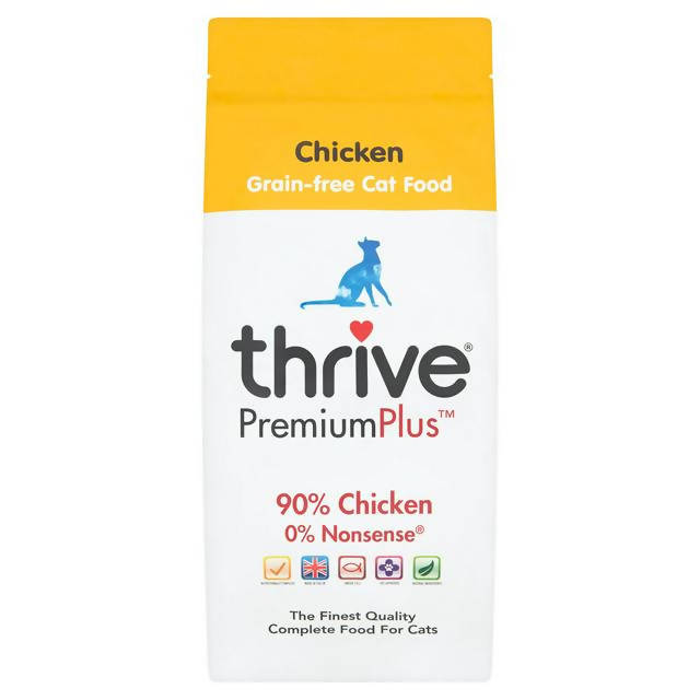 Thrive PremiumPlus Grain-Free Cat Food Chicken 1.5kg Advanced nutrition cat food Sainsburys   