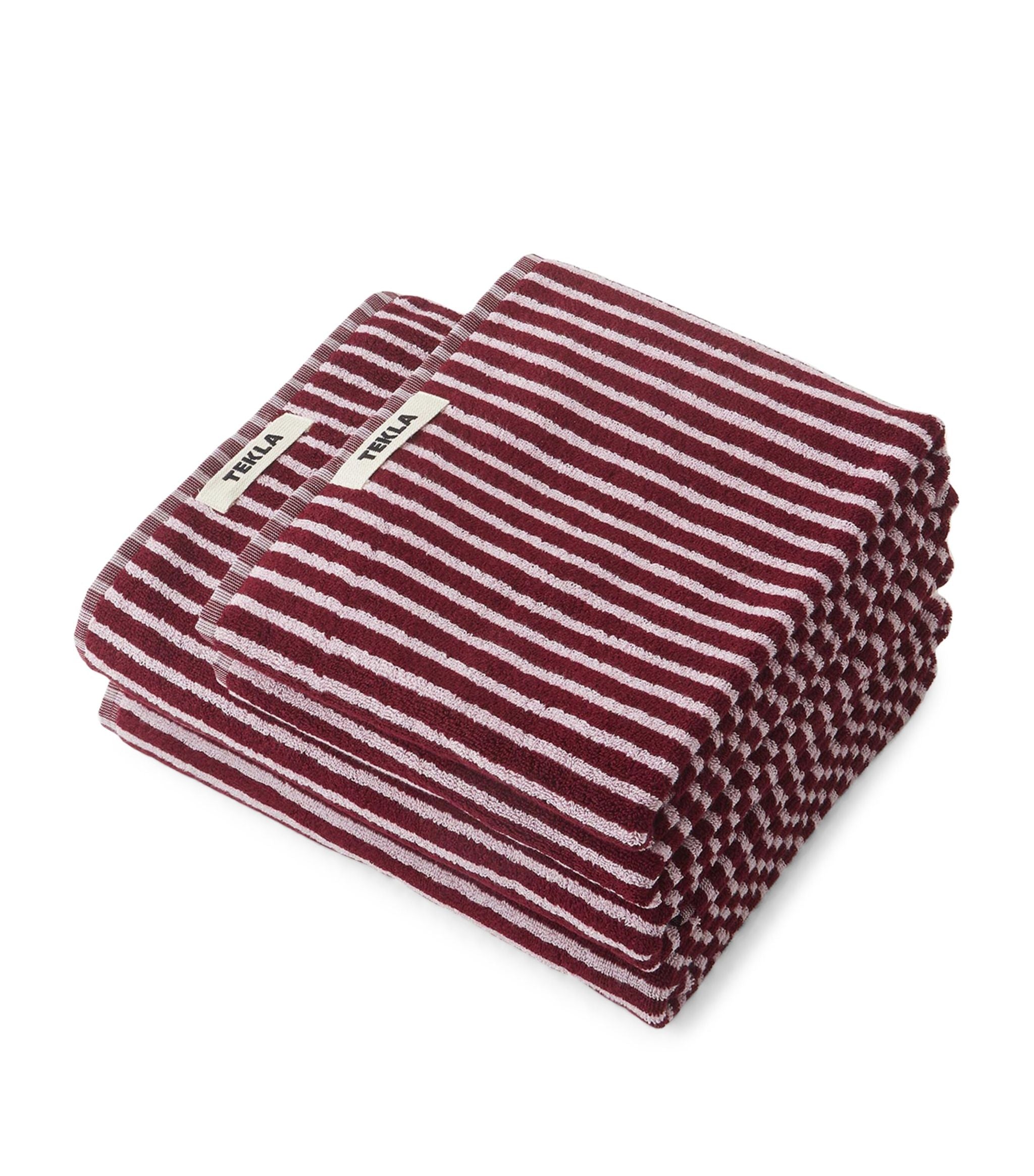 Striped Terry Bath Sheet (100cm x 150cm) GOODS Harrods   