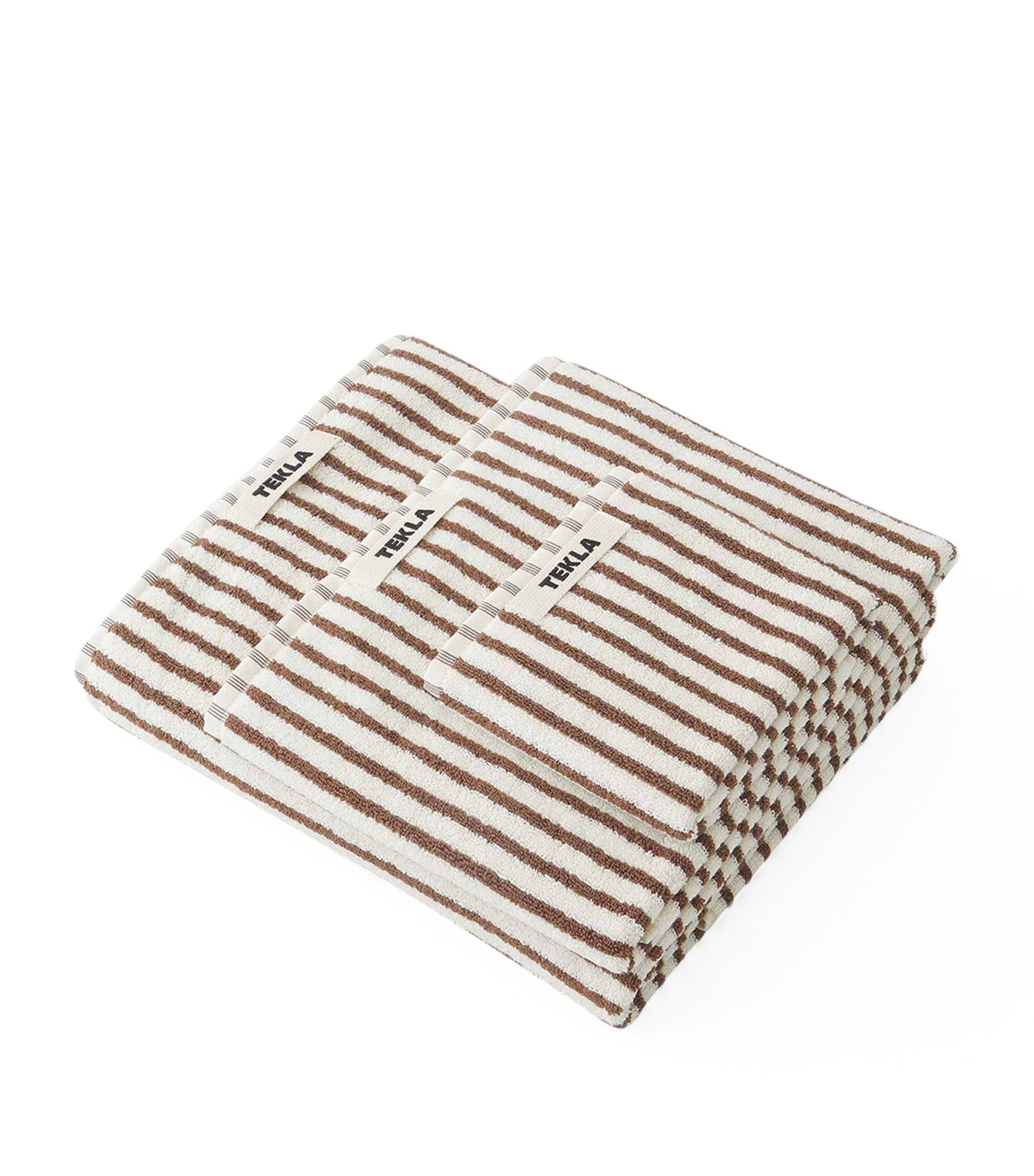 Striped Terry Face Cloth (30cm x 30cm) GOODS Harrods   