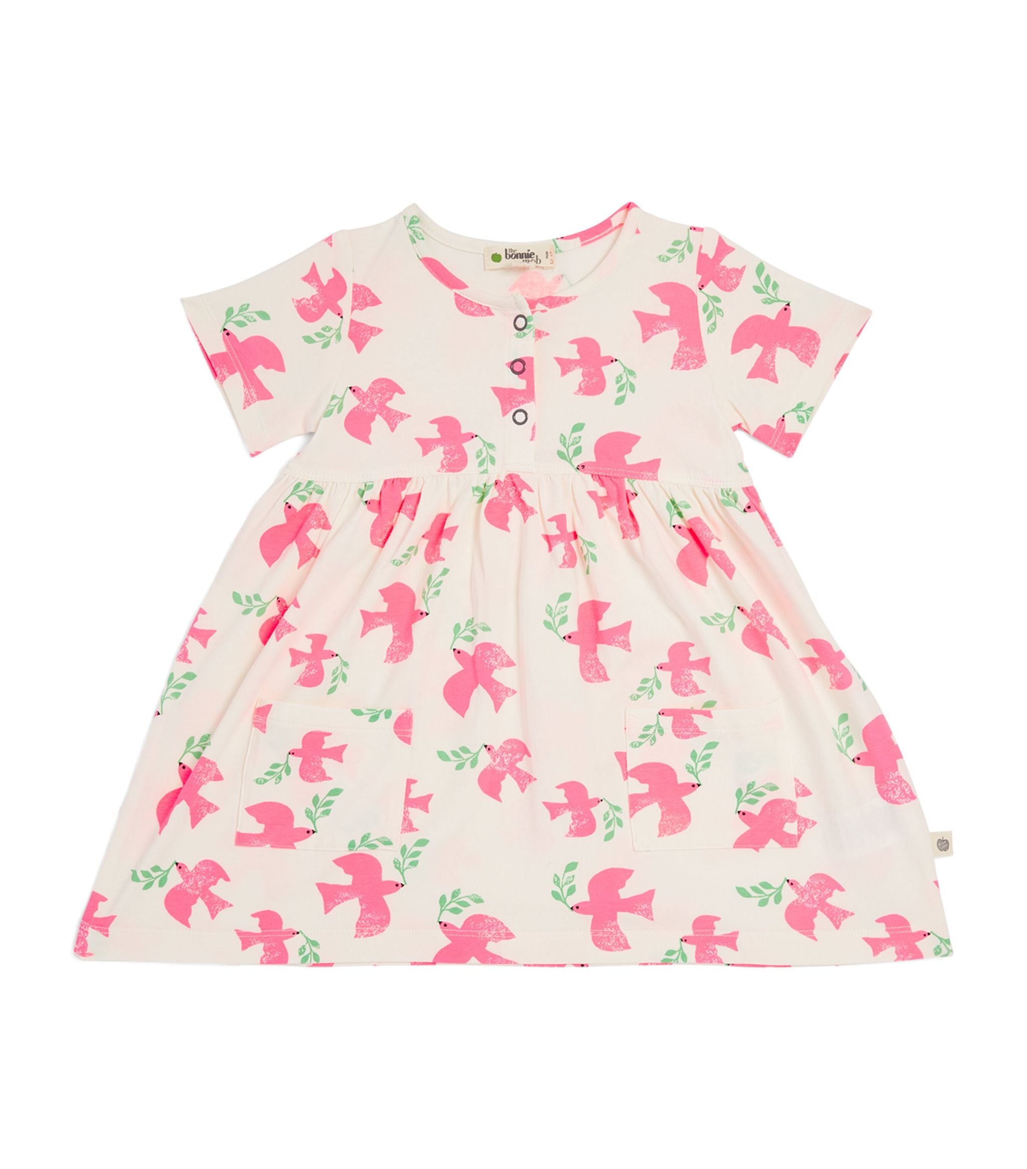 Stretch-Cotton Dove Print Dress (6-24 Months) GOODS Harrods   