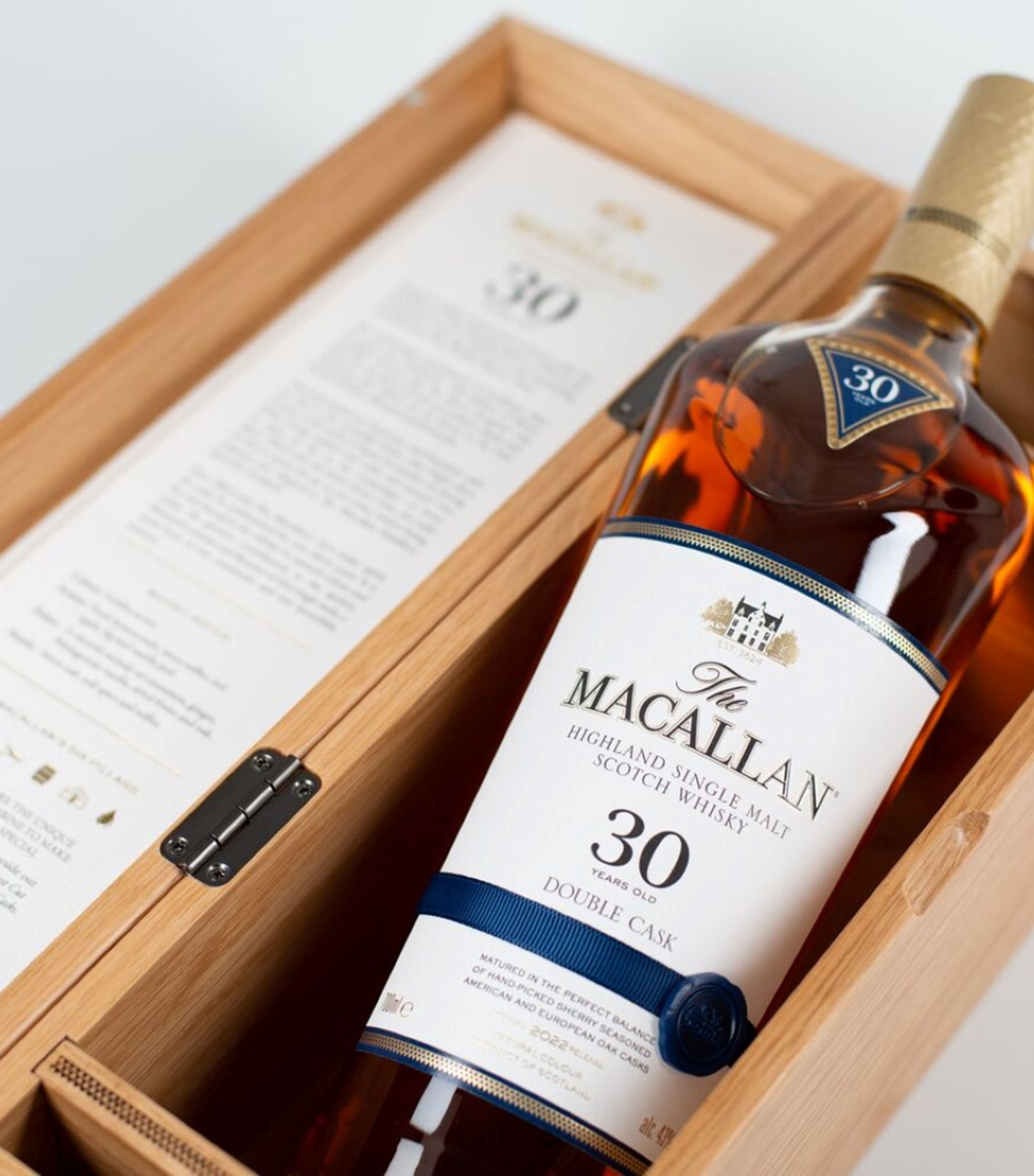 The Macallan Double Cask 30-Year-Old Single Malt Scotch Whisky (70cl) Liqueurs & Spirits Harrods   