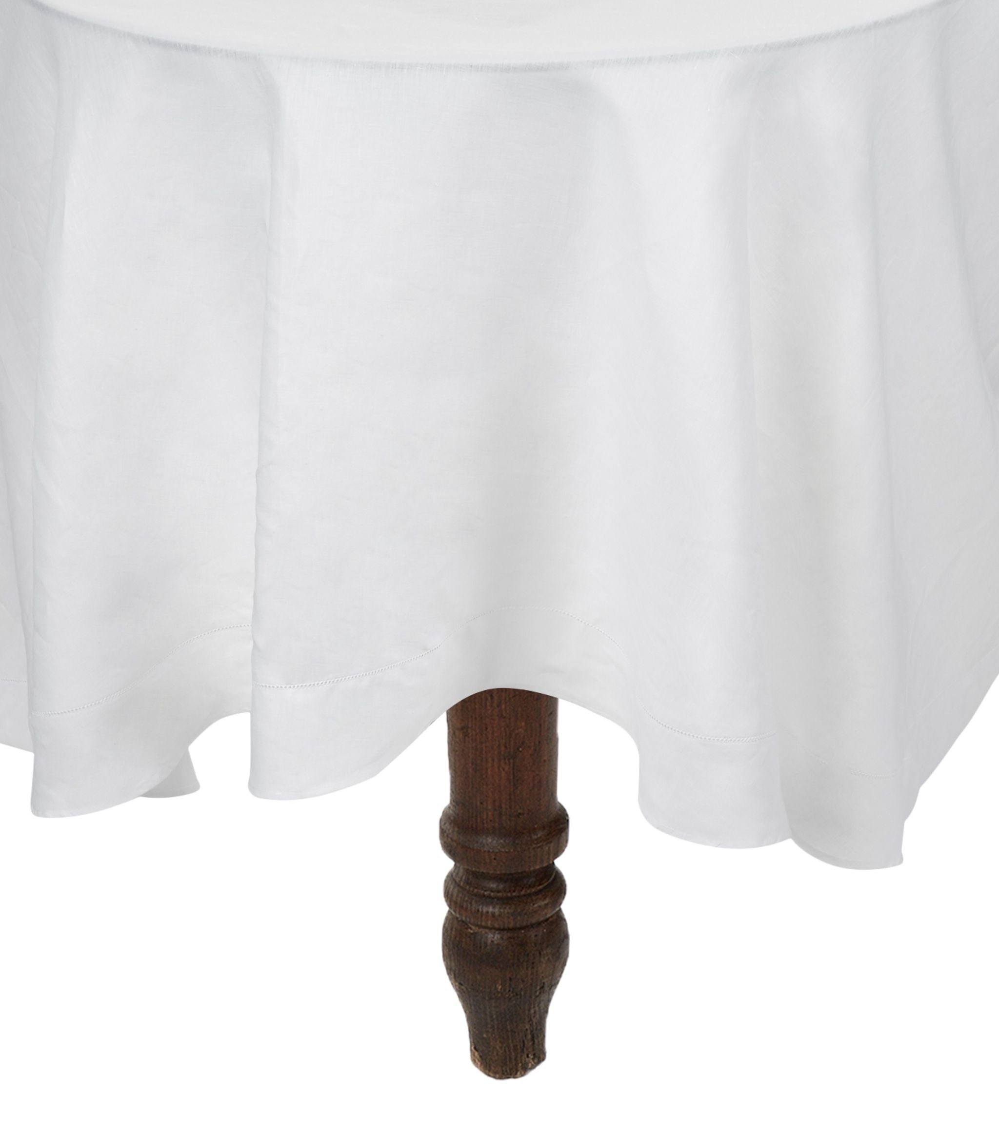 Hemstitch Edge Circle Tablecloth (274cm x 274cm) GOODS Harrods   