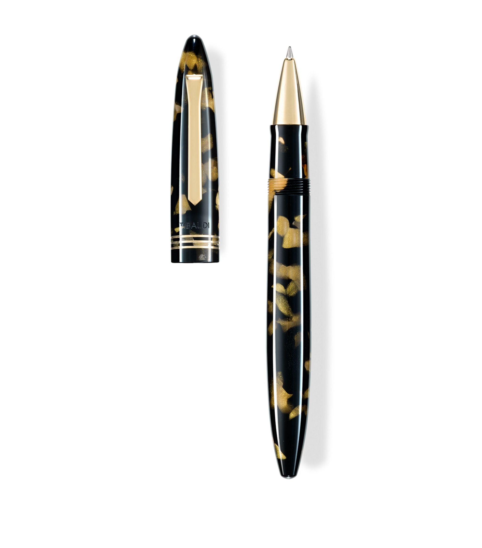 Gold-Trim Bononia Rollerball Pen GOODS Harrods   