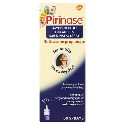 Pirinase Hayfever Relief for Adults 0.05% Nasal Spray 60 Sprays - McGrocer