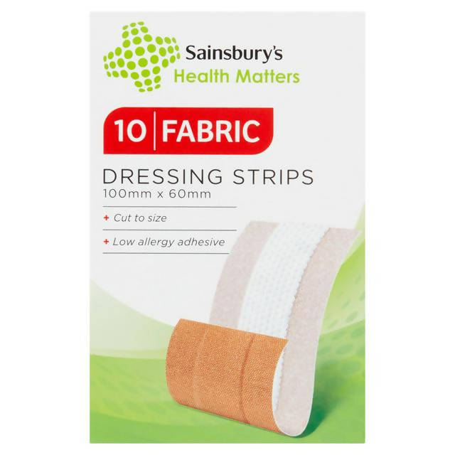 Sainsbury's Fabric Dressing Strips x10