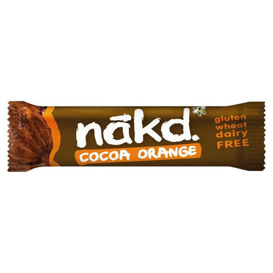 Nakd Cocoa Orange Fruit & Nut Bar 35g cereal bars Sainsburys   