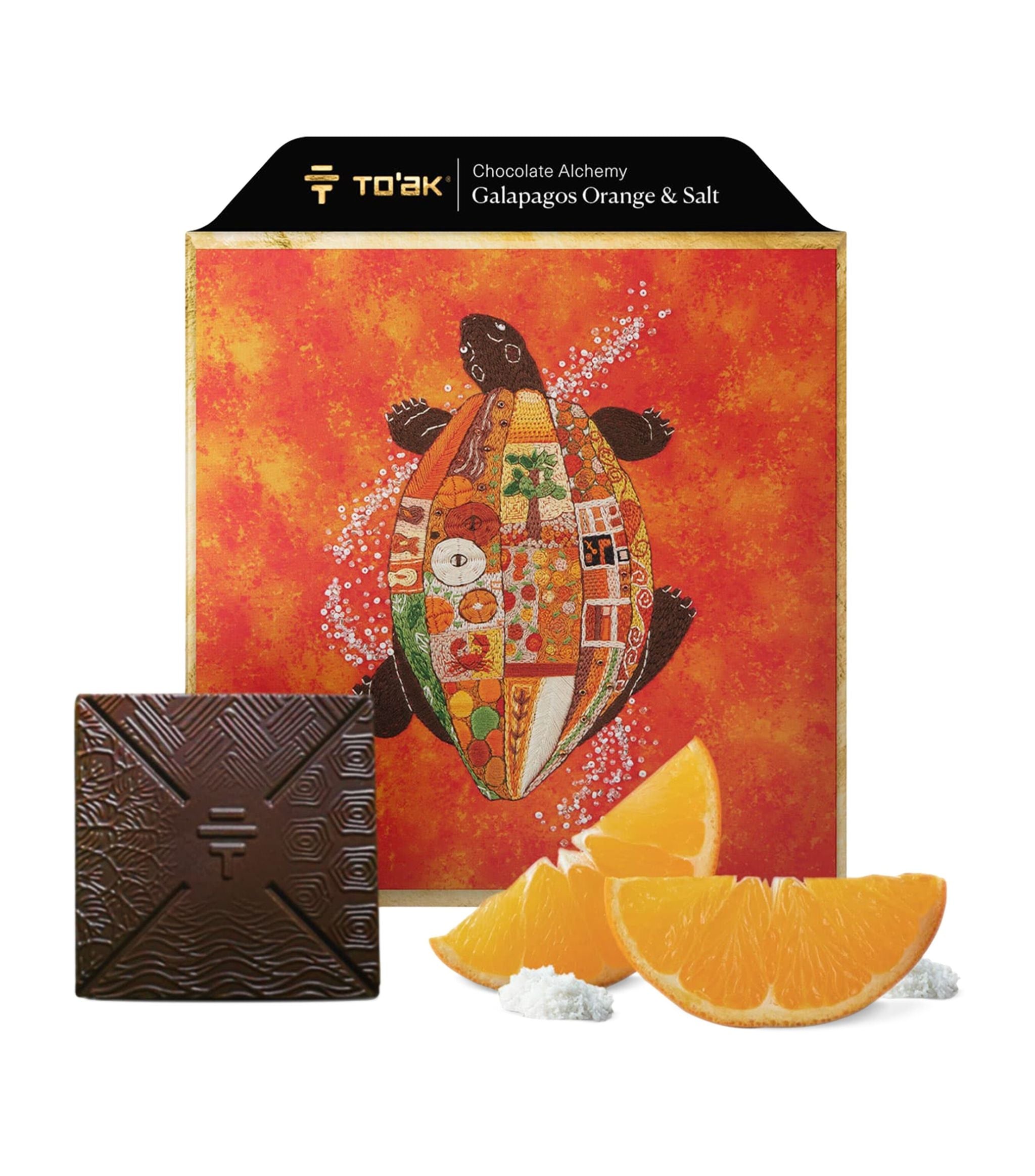 Alchemy Galapagos Orange and Salt Dark Chocolate Bars (56g) GOODS Harrods   